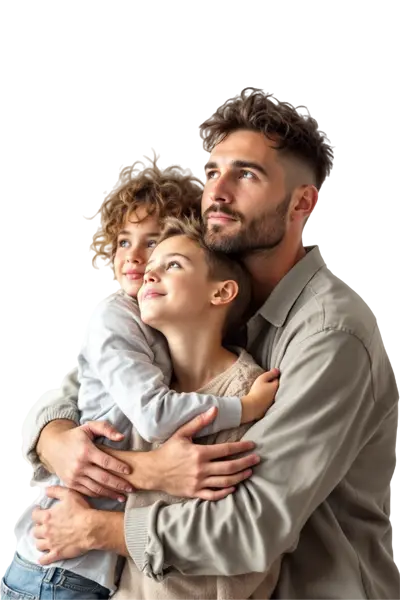pai-com-dois-filhos